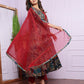 Buy Multi-Colored Modal Silk Material Dupatta Set Online