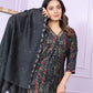 Buy Black Modal Silk Straight Kurta Set Online | Vaanya Kurtis
