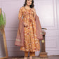 Buy Mustard Cotton Kurti with Pant & Dupatta | Digital Print