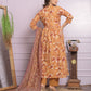 Buy Mustard Cotton Kurti with Pant & Dupatta | Digital Print
