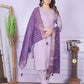 Buy Stylish Muslin Pant Set in Purple | Vaanya Kurtis