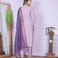 Buy Stylish Muslin Pant Set in Purple | Vaanya Kurtis