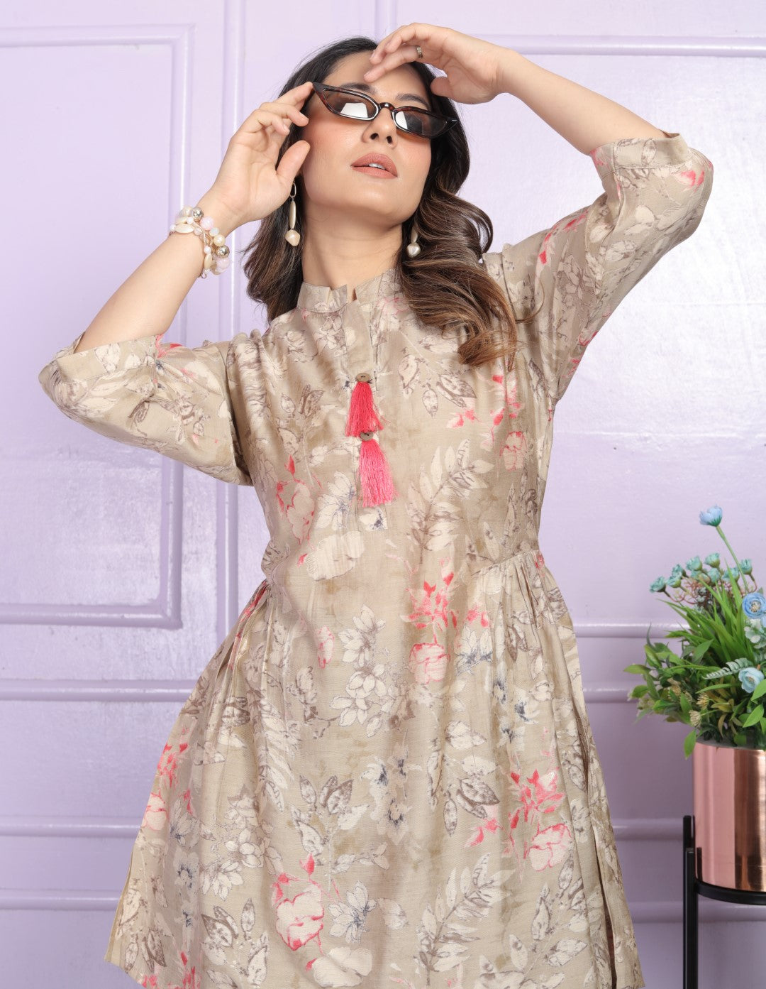 Shop Women's Modern Tunic Set Online | Vaanya Kurtis
