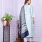Stylish Blue Viscose Silk Sets with Dupatta | Vaanya Kurtis