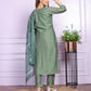 Buy Stylish V-Neck Kurta with Pant Set Online | Vaanya Kurtis