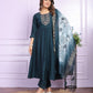 Shop Vaanya Kurtis Stylish Navy Blue Pant Set Online