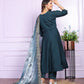 Shop Vaanya Kurtis Stylish Navy Blue Pant Set Online