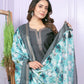 Buy Grey Fashionable Kurta Pant Set Online | Vaanya Kurtis