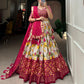 Elegant Silk Beige Floral Patola Lehenga Set | Shop Online