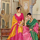 Buy Stunning Pink Tussar Silk Meenakari Lehenga Online