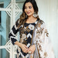 Buy Black Cotton Digital Print Pant Set | Vaanya Kurtis