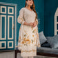 Elegant White Floral Cotton Dupatta Set | Shop Online Now