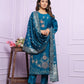 Buy Modal Silk Blue Festive Straight Kurta Pant Set Online