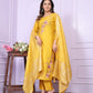 Buy Stylish Yellow Festive Kurta Pant Set Online - Modal Silk