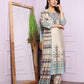 Elegant Silk Pant Set in Cream | Straight Kurta Set Online
