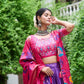 Buy Elegant Purple Color Silk Meenakari Lehenga Set Online