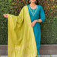 Trending Hand Work Kurti Set.