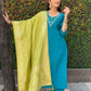 Trending Hand Work Kurti Set.