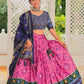 Buy Chic Pink Meenakari Lehanga Choli Set | Vaanya Kurtis