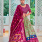Buy Elegant Silk Meenakari Lehanga Set Online | Vaanya Kurtis
