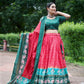 Buy Silk Meenakari Foil Lehenga Set Online | Vaanya Kurtis