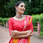 Buy Orange Festive Meenakari Foil Lehenga Set | Vaanya Kurtis