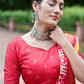 Buy Orange Festive Meenakari Foil Lehenga Set | Vaanya Kurtis