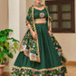 Buy Navratri Special Green Bandhej Lehenga Choli Set