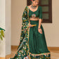 Buy Navratri Special Green Bandhej Lehenga Choli Set